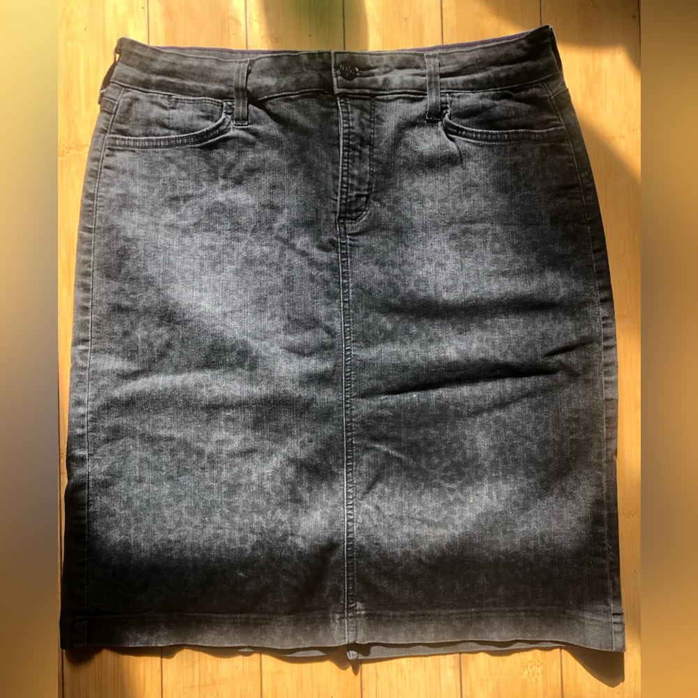 Black Denim Skirt